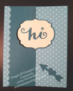 Stampin' Up! Label Thinlit Hi Card