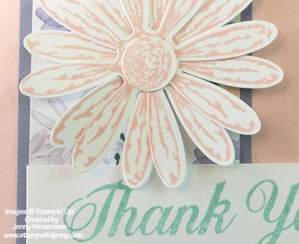 Pink Stampin' Up! Daisy Delight Thank You Card