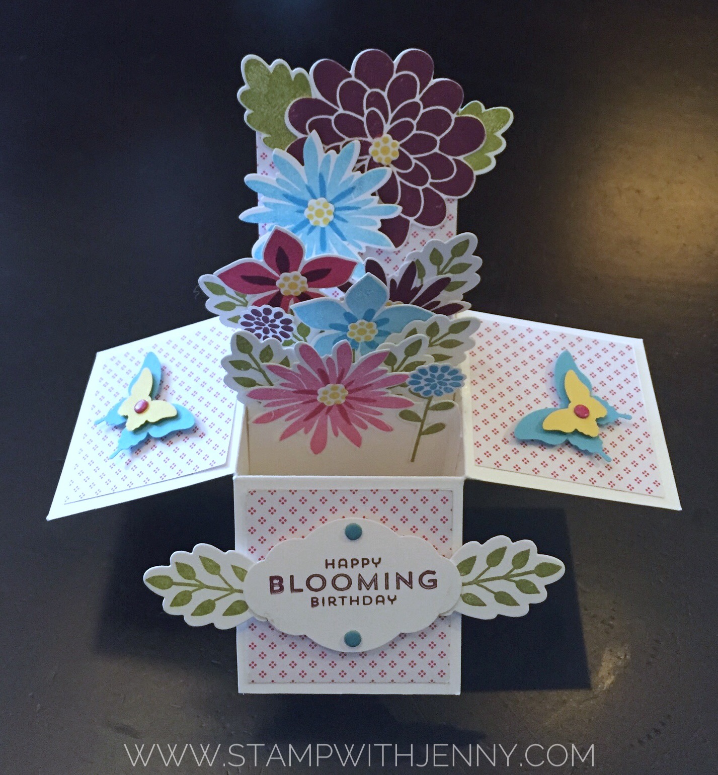 Flower Patch Birthday Pop-Up Box Card