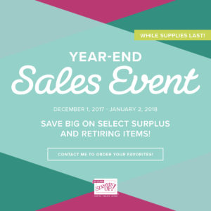 Stamoin' Up! 2017 Year-End Sales Event