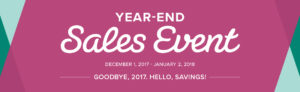 Stampin' Up! 2017 Year-End Sales Event